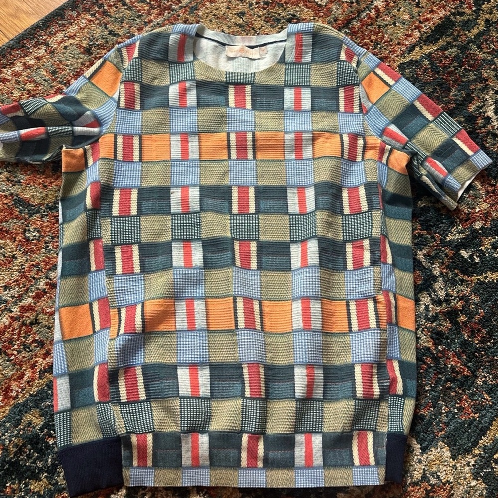 Tory Burch Multicolor Plaid Sweater